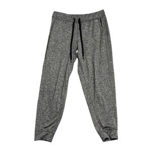 GapFit Grey Marled Knit Joggers Sweatpants Drawstring Pockets Women's Size M